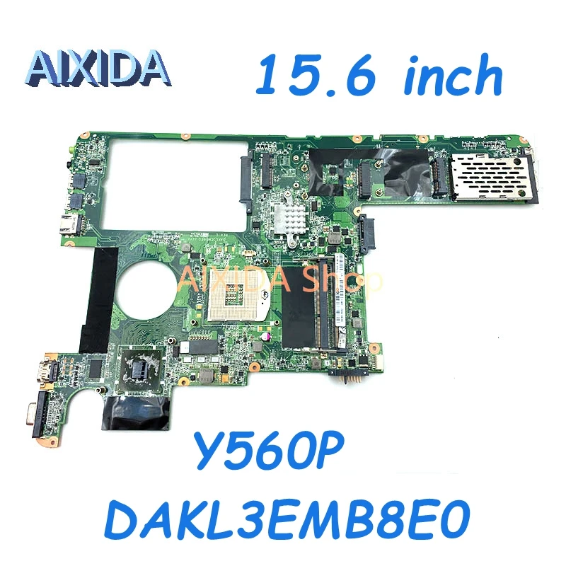 

AIXIDA DAKL3EMB8E0 main board For Lenovo ideapad Y560P 15.6 inch Laptop Motherboard HD 5650M GPU HM65 DDR3 fully tested