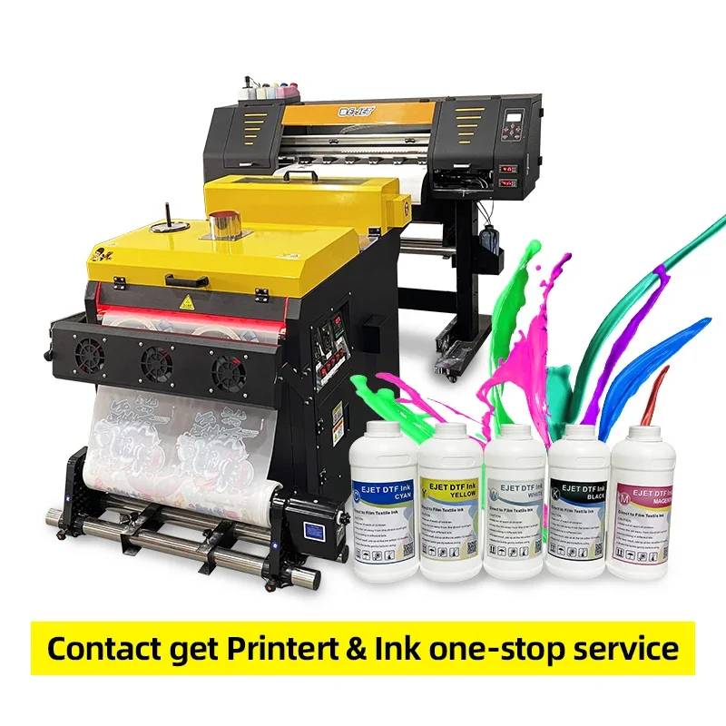 dual xp600 cheap dtf printer 60 cm  l1800 printer t-shirt dtf printing machine