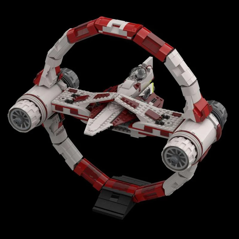 

NEW 1217PCS star battle Movie MOC Obi-Wang Spacefighter Hyperdrive Ring model DIY creative ideas Child Toy Puzzle Gift MOC-75333