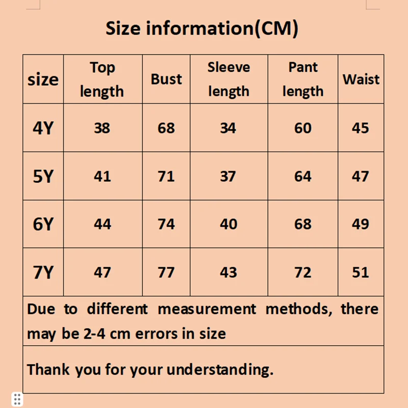 Autumn Girls 2PCS Clothing Set Comfortable Feeling Unicorn Pattern Girls Sweatpants Clothes Set Pajamas