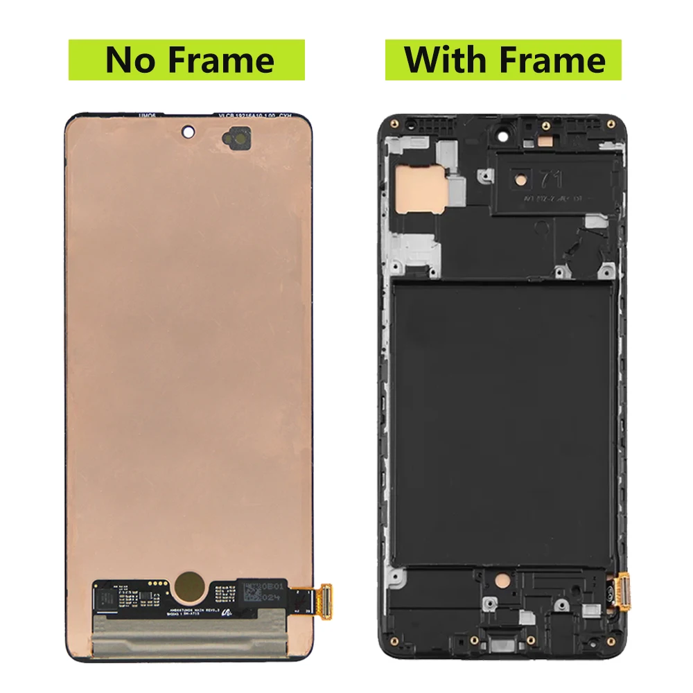 6.7\'\' Super AMOLED for Samsung Galaxy A71 A715 LCD Touch Screen Digitizer Assembly Replacement Parts for SM-A715F/DS A715F A715W