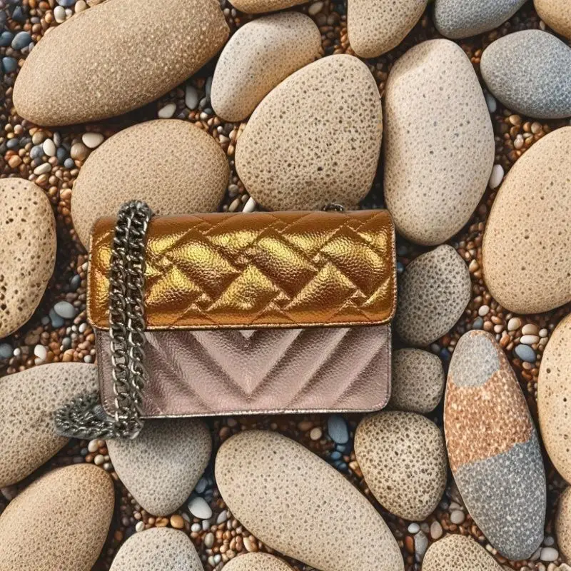 

Trend 2025 Designer Micro Bag - Women's Luxury PU Leather Patchwork Mini Crossbody Chain Shoulder Bag