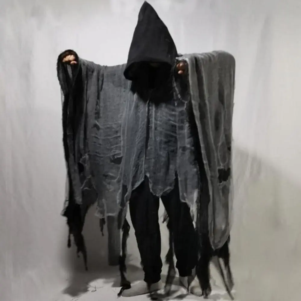 Poliéster halloween fantasma capas feiticeiro foto profissionais dementores cosplay traje roupas adereços trajes roupa