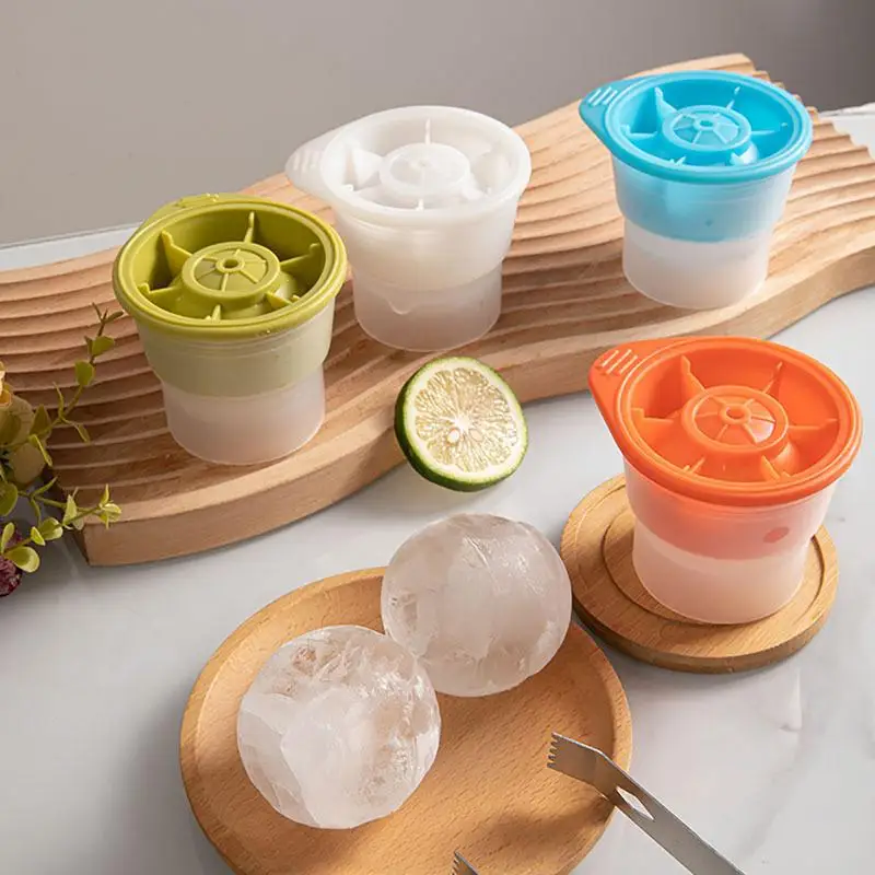 

Ice Ball Mold Silicone Ice Sphere Maker Cube Ball Mold Easy Release Silicone Sphere Ice Cube Tray for Coffee Cocktail Juice Tea