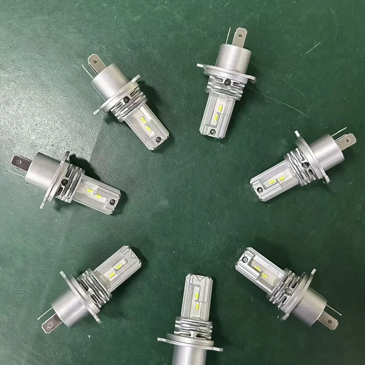 2x18000LM H7 LED لمبة 1:1 حجم صغير رئيس مصباح لاسلكي CSP LED رقائق H7 سيارة LED المصباح لمبة 6000K الأبيض 12 فولت