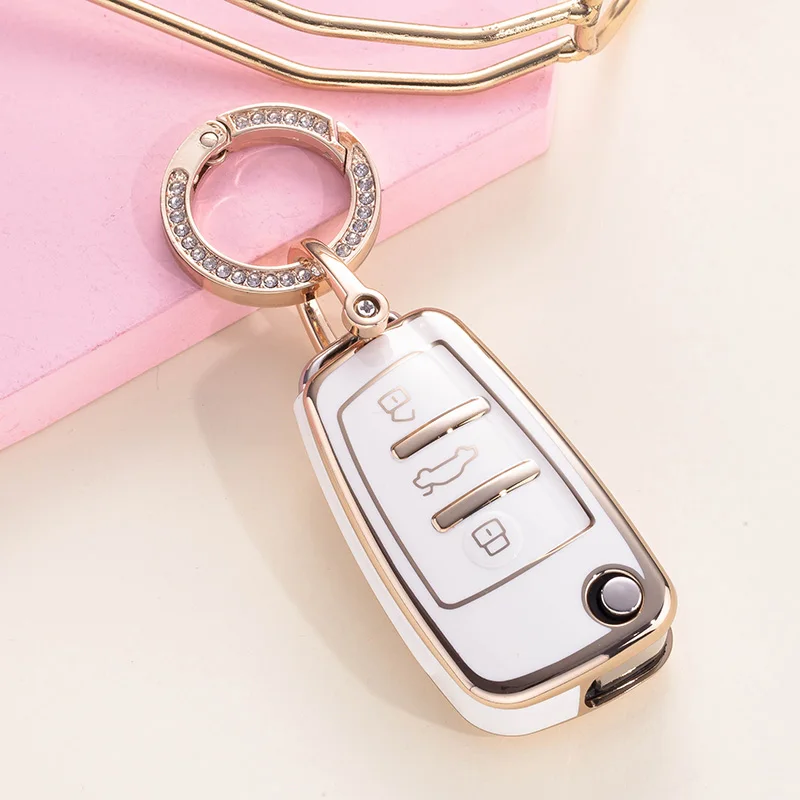 Chery ARRIZO7 E3 E5 A3 A5 Tiggo 2 3 5 3X Fulwin2 Eastar 3 버튼 열쇠가없는 보호 커버 액세서리 용 새 TPU 자동차 키 케이스