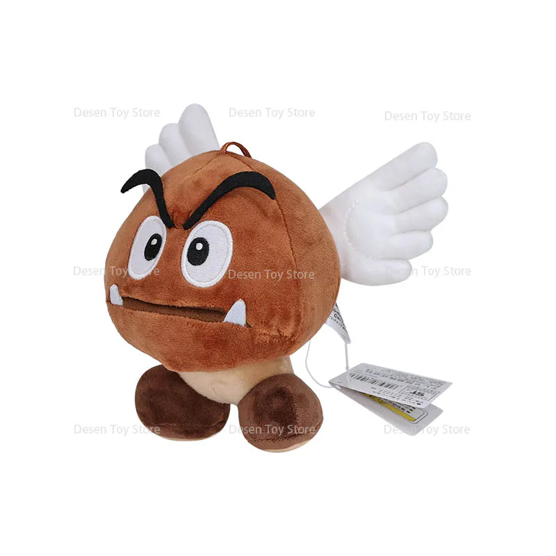 New Mario Bros Plush Goomba Wing Goomba Stuffed Anime Animal Doll Plushie for Kids Birthday Xmas Gift