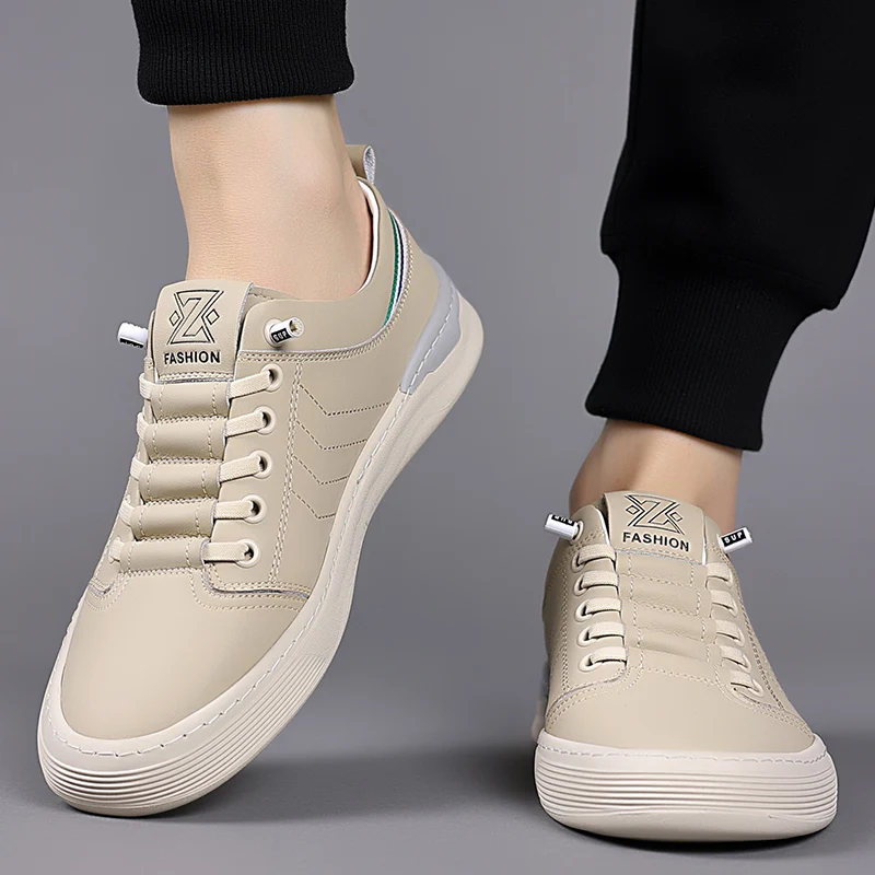 

In the autumn of 2025, men's leather thick-soled sports, casual, comfortable and breathable soft-soled loafers for men's sports