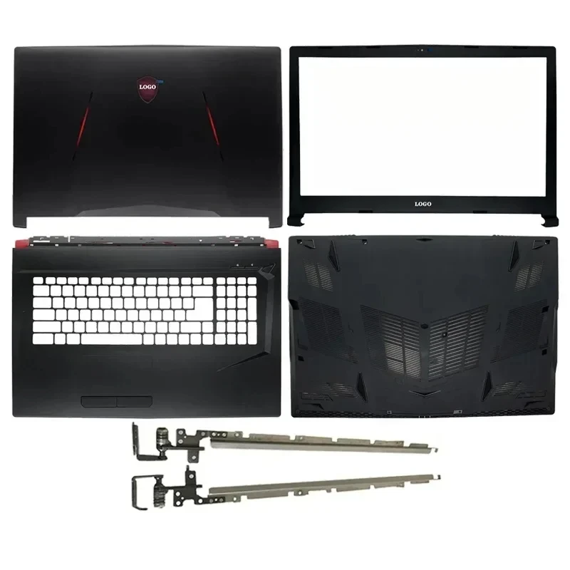 Imagem -06 - Tampa Traseira Lcd para Laptops Moldura Frontal Dobradiças Palmrest Fundo Msi Gl73 7rd Ms17c4 8re Ms-17c5 8rc Ms-17c6 Notebook