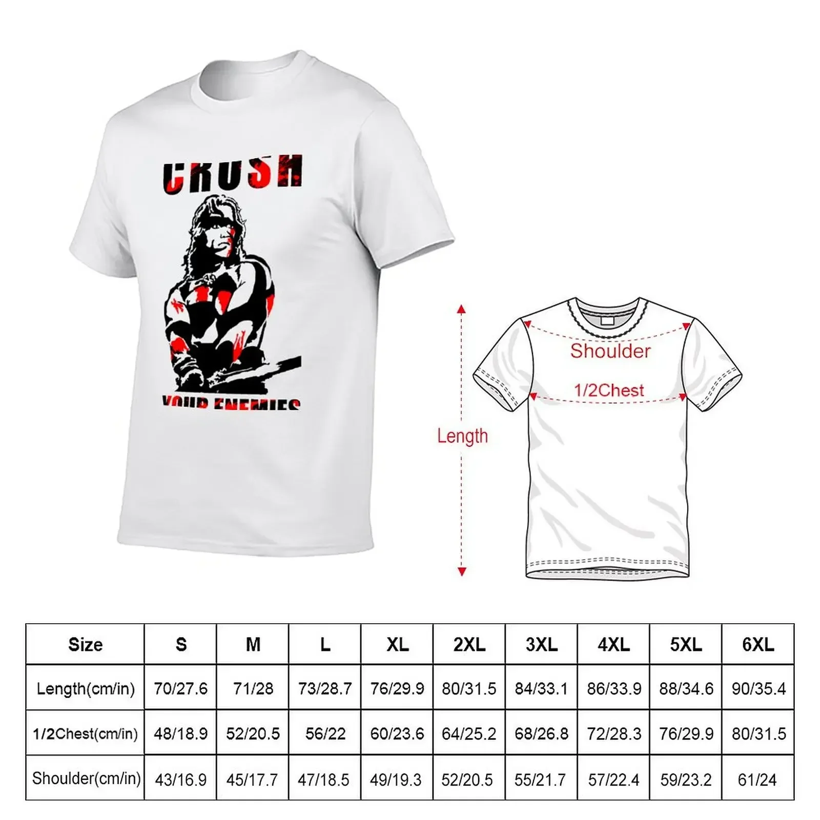 Crush Your Enemies T-Shirt customs quick-drying tees workout shirts for men