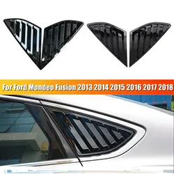 For Ford Mondeo Fusion 2013 2014 2015 2016 2017 2018 Car Rear Window Louver Shutter Cover Side Vent Blinds Trim Sticker