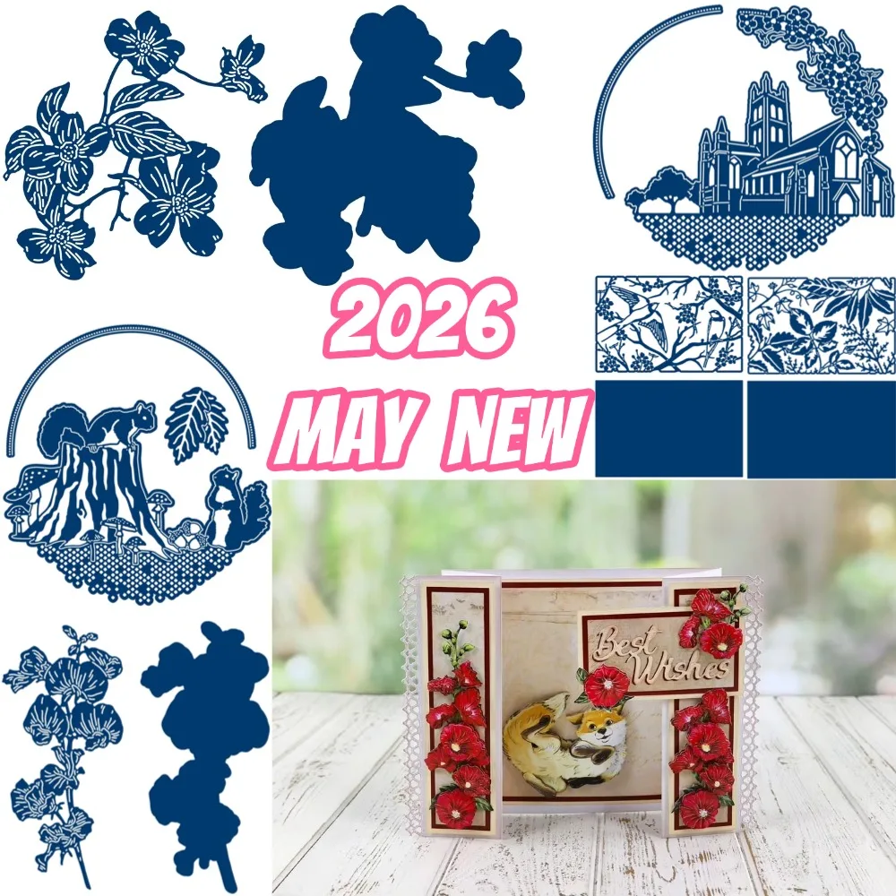 Squirrel Fox Metal Cutting Die New Arrival 2026 DIY Molds Scrapbooking Paper Making Die Cuts Crafts Template Handmade Decoration