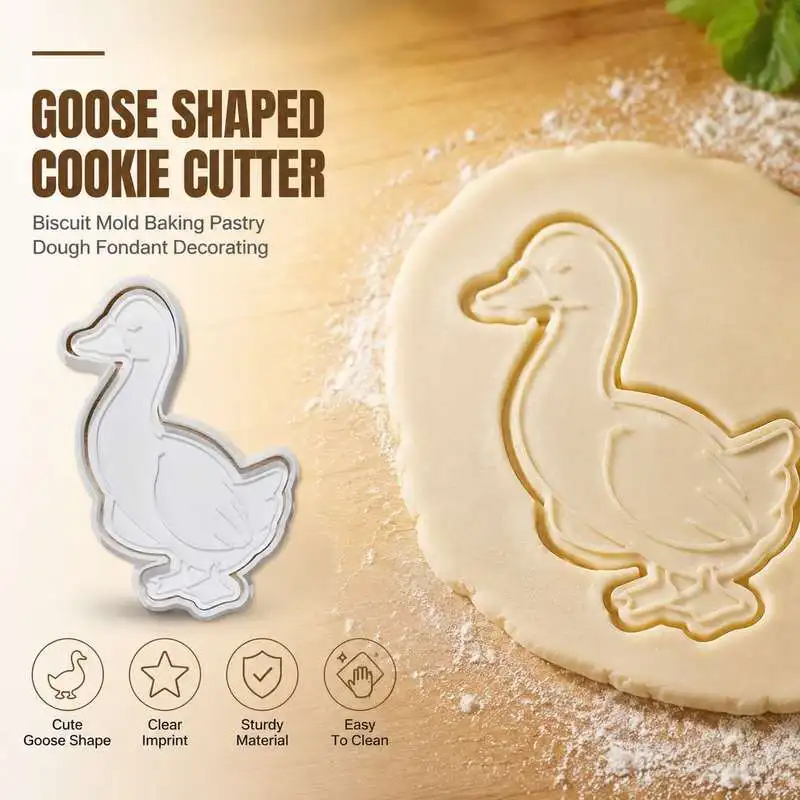 Goose Shaped Cookie Cutter Biscuit Mold Baking Pastry Dough Fondant Decorating