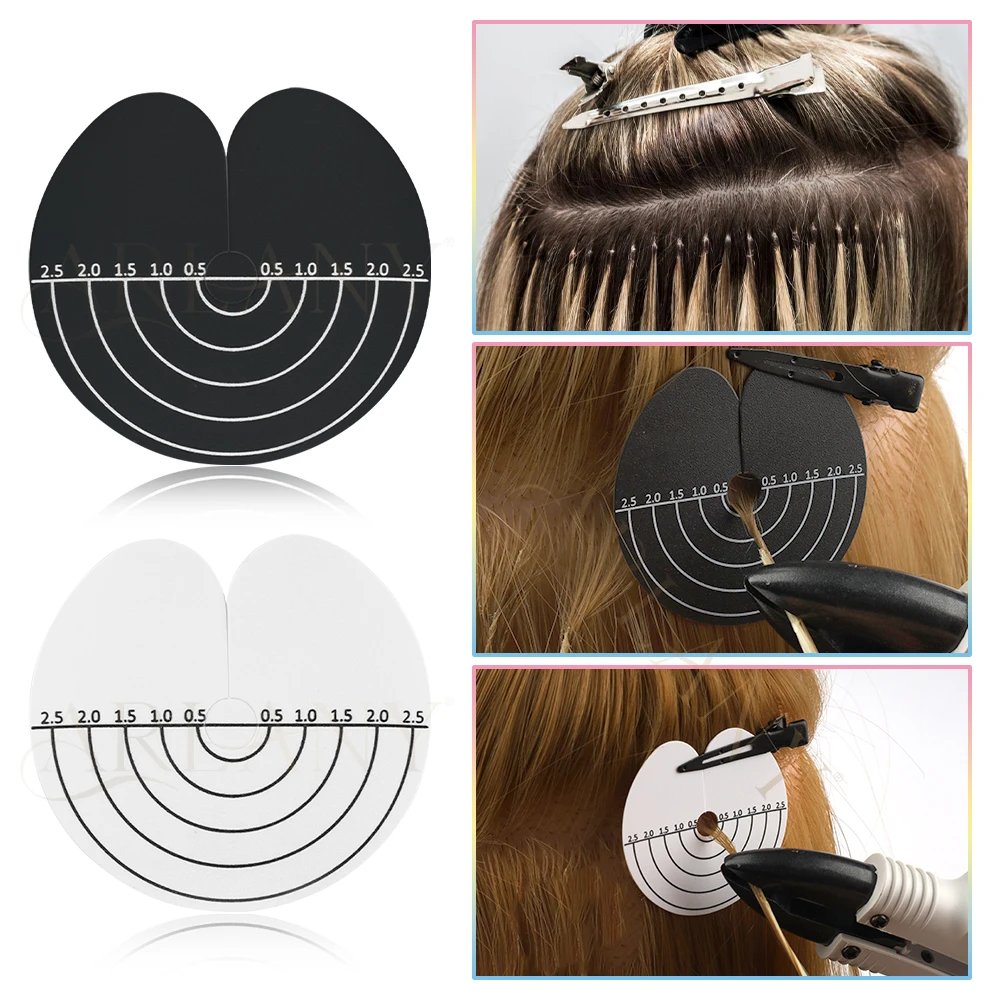 20pcs Hair Heat Protector Shields Fashion Tools Protector Shield for Hair Extensions Styling Weaving Sewing Salon Accessories