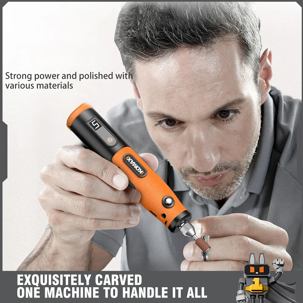 3.6V Wireless 3-Speed Mini Electric Drill Kit - 90 Accessories Power Tool for Carving Polishing Cleaning Engraving