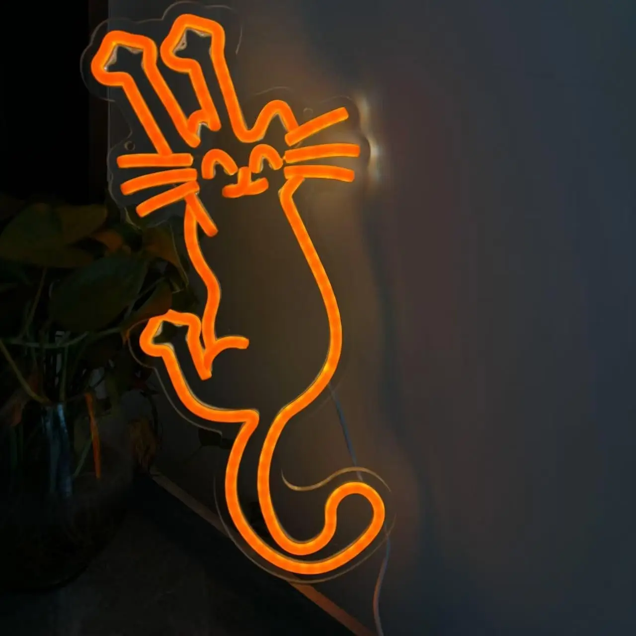 

Paw Up Cat Neon Sign Animal USB Dimmable Neon Light for Coffee Shop Funny Home Bar Bistro Shop Bedroom Zoo Cat Cafe Decor