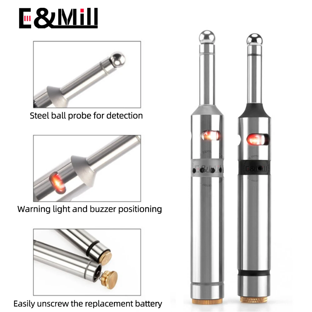 Photoelectric edge finder centering rod machining center ceramic electronic LED Buzzer milling CNC machine tool accessories SEF