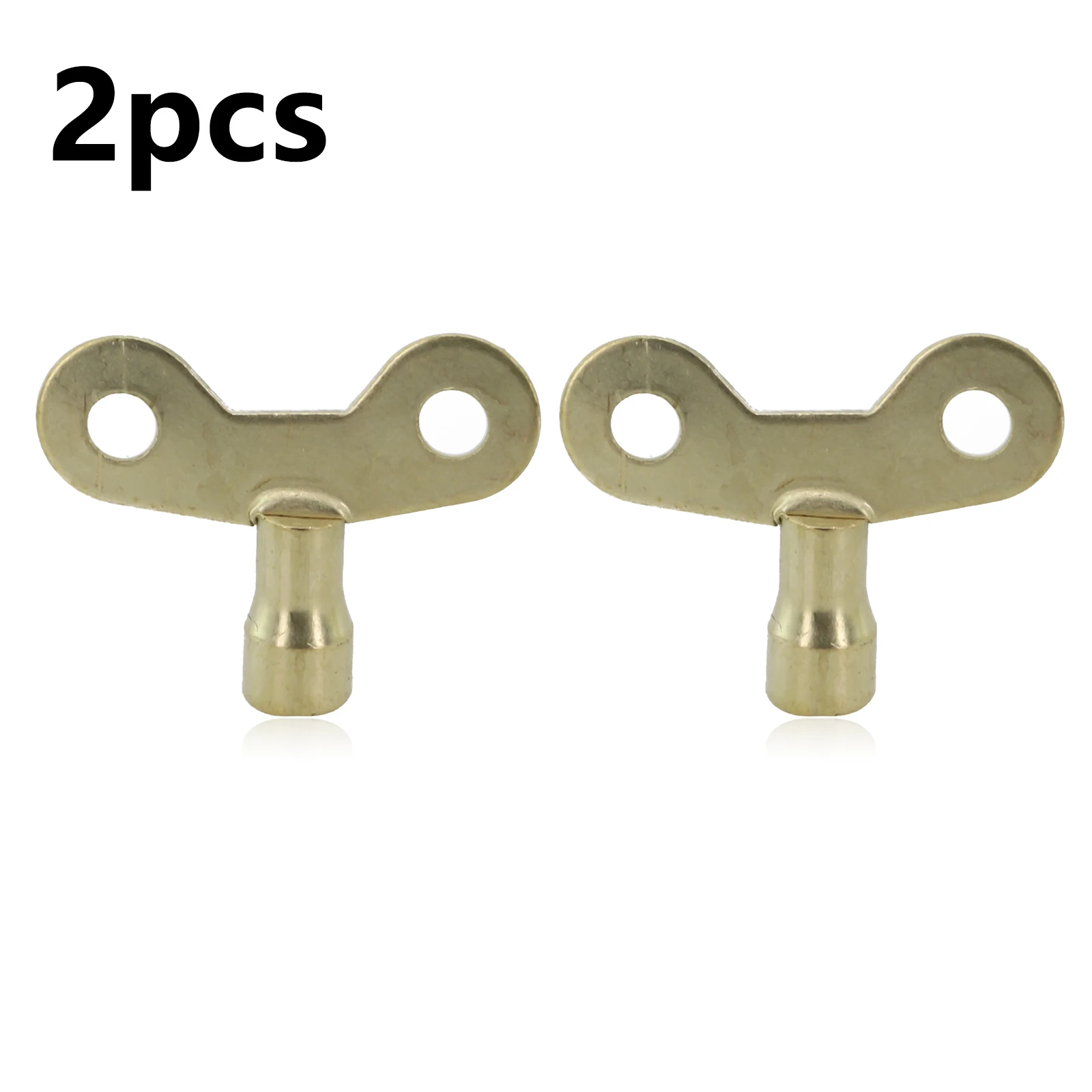 2pcs Radiator Faucet Key Bleeding Keys Lumbing Solid Iron Spare Parts Accessories Air Valve Replacement For 6mm Square Spool