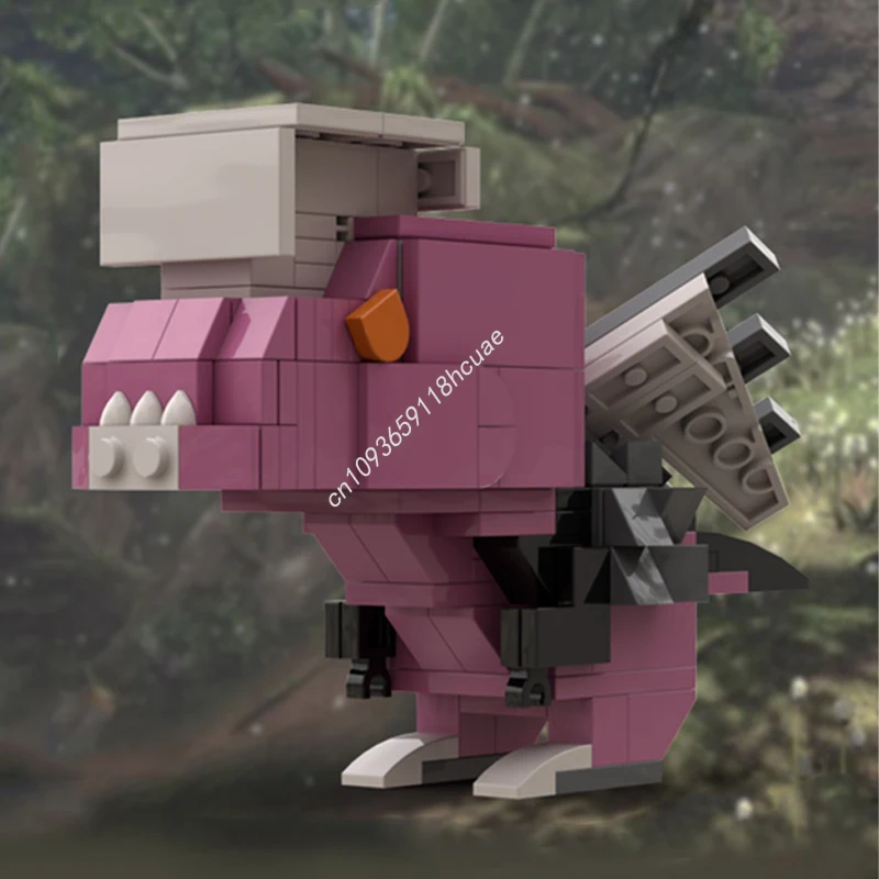162 Stück MOC Anjanath Monster Hunter Brickheadz Modell Bausteine Handwerk Spielzeug DIY Ziegel Idee Kinder Weihnachtsgeschenke