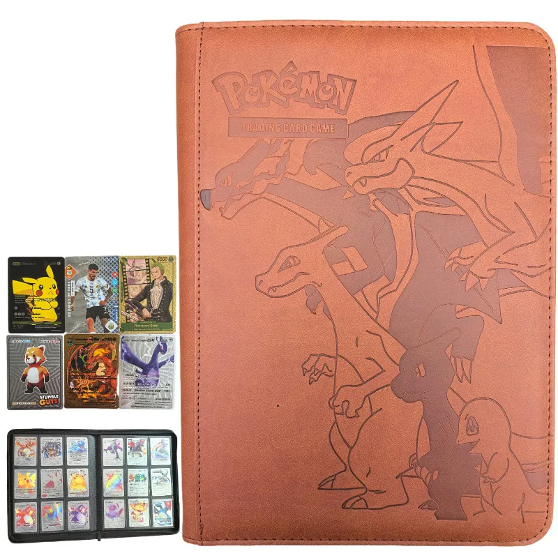 Kaartenmap met 9 vakjes, verzamelmap voor trading cards, displaymap, opbergmap voor Pokémon PTCG TCG Yugioh MTG gamekaarten