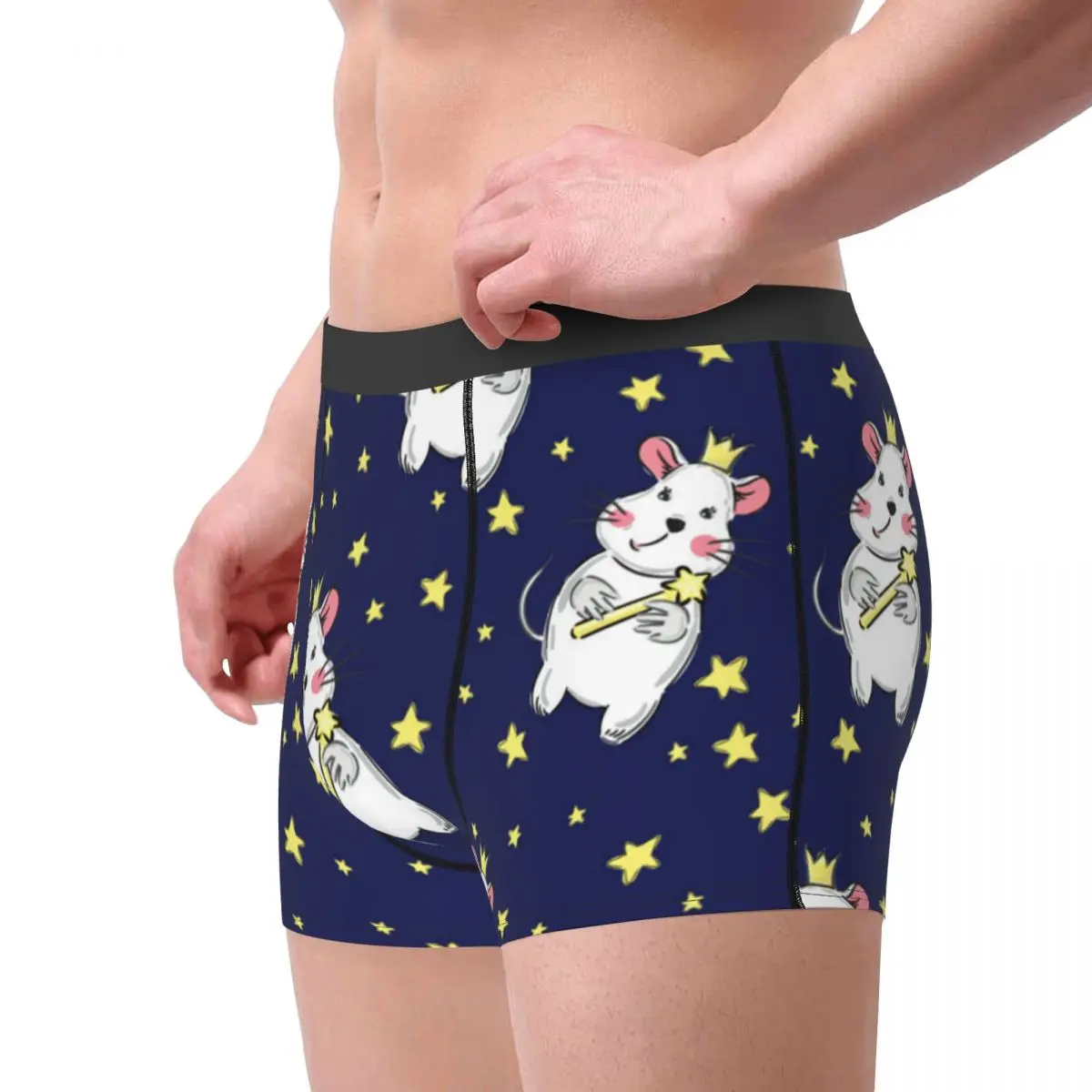 Mens Boxer Sexy Underwear Cute Princess Mouse Underpants Male Panties Pouch Short Pants