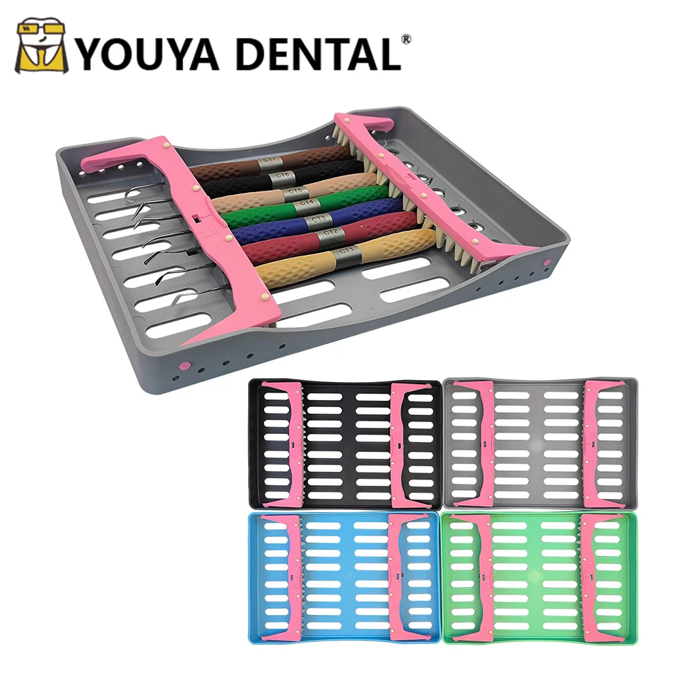 

Dental Instrument Sterilization Holders for 10pcs Instruments Resin Spatulas Sterilization Box 135℃ Autoclavable