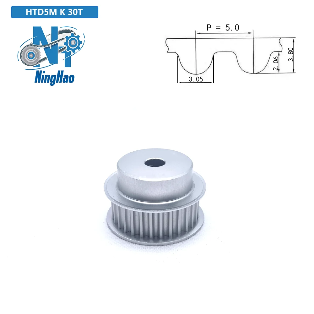 HTD5M 30 зубьев BF-типа, ширина ремня 10/15/20/25 мм, диаметр 5/6/6,35/8/10/12......28 мм, 30T, 5 м, синхронное колесо