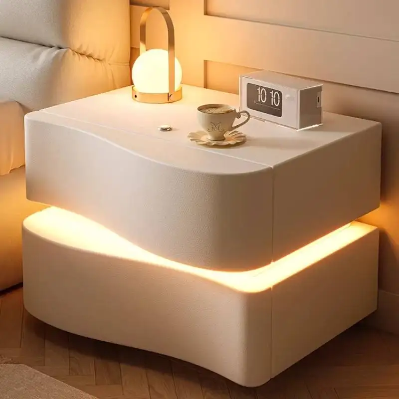 

Aesthetic Modern Bed Table Designer Accessories Nordic Adult Nightstands Essentials Lounges Mesitas De Noche Room Furnitures