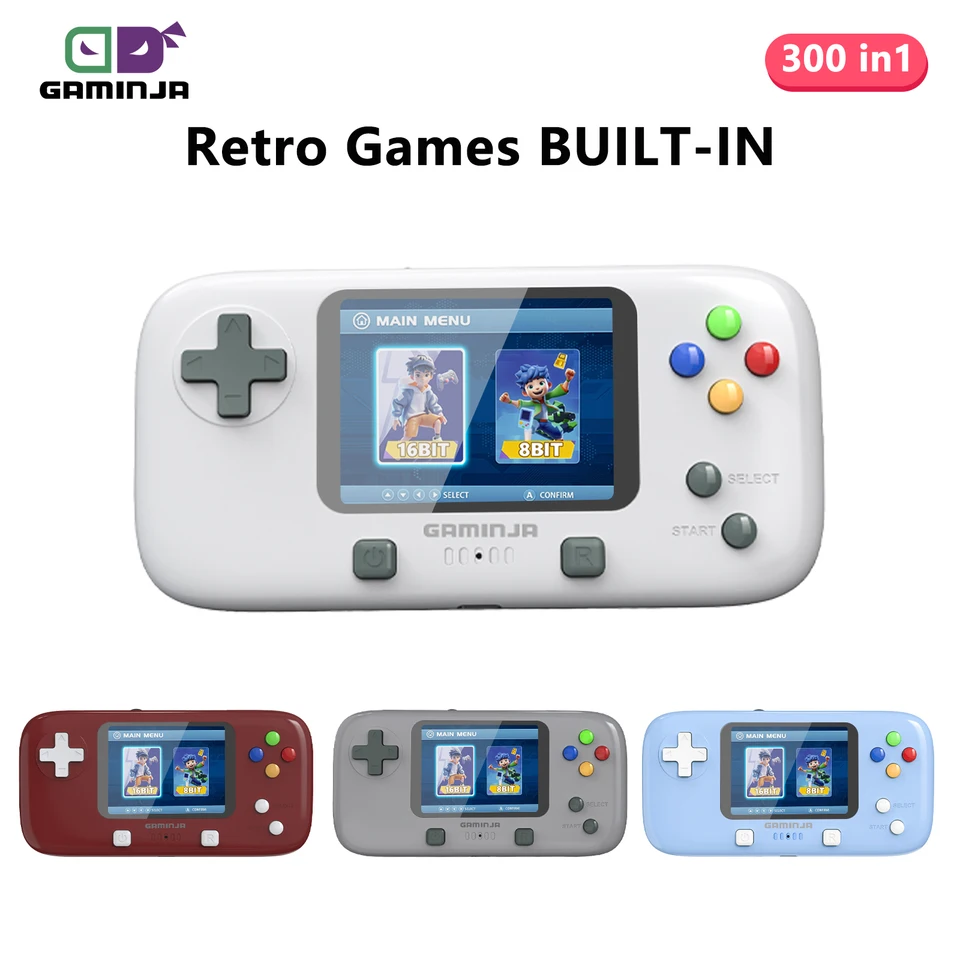 GAMINJA GC76 400-in-1 Classic Handheld Game Console 2.8