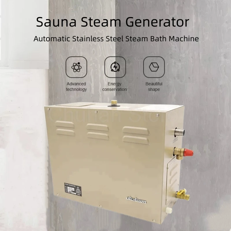 ChuHan 12/15/18KW Sauna Spa Steam Generator 220V/380V For Home Steam Shower Digital Controller Sauna Room SPA Steam Bath Machine