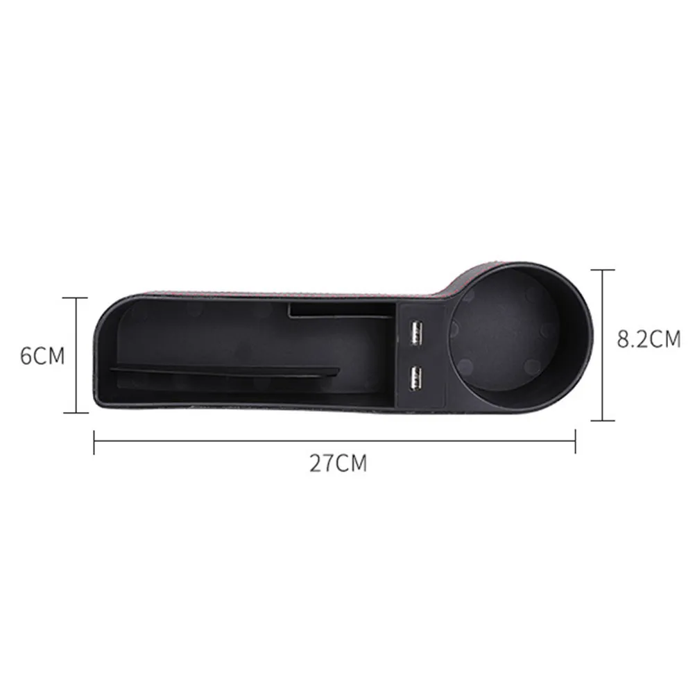Car Seat Gap Storage Box Brown Universal Fit For Navigator Recorder Gps Smartphone Wallet Parking Tickets Cup Organizer Superior