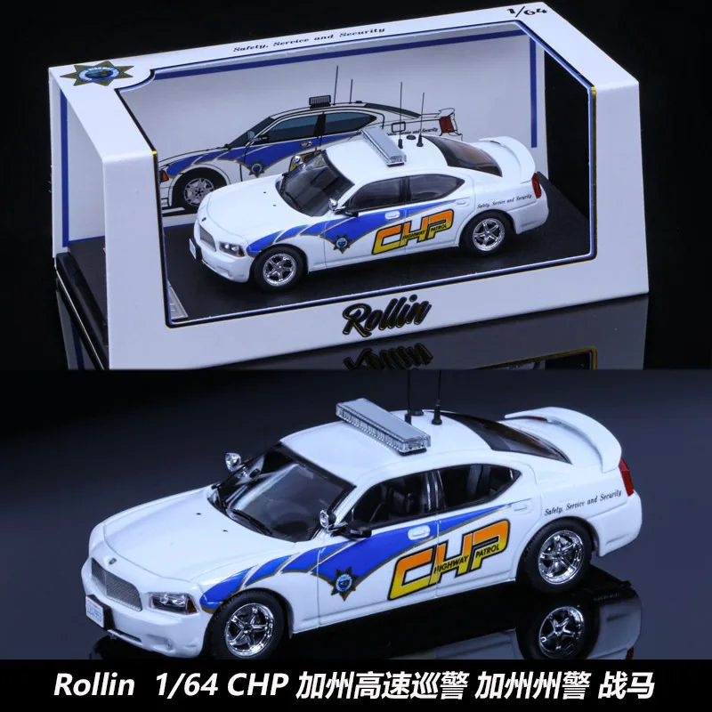 In Stock 1:64 California Highway Patrol Horse Alloy Car Model Cast Static Car Model Creative Display Item Holiday Gift