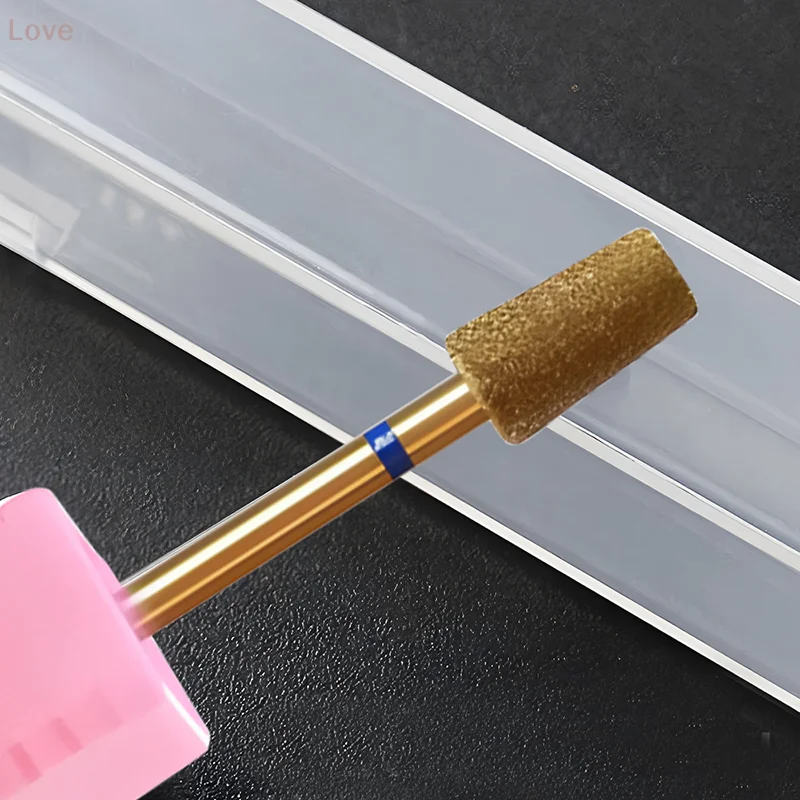 Gold-plated  Sand Nail Drill Bit Rotary Manicure Cutters Bits Manicure Drill Accessories Gel Removal Nail Tools