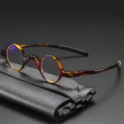 Small Round Reading Glasses Men Retro Anti Blue Light Goggles Vintage Hyperopia Eyewear Presbyopia Eyeglasses +1 +1.5 +2.5 +3.0