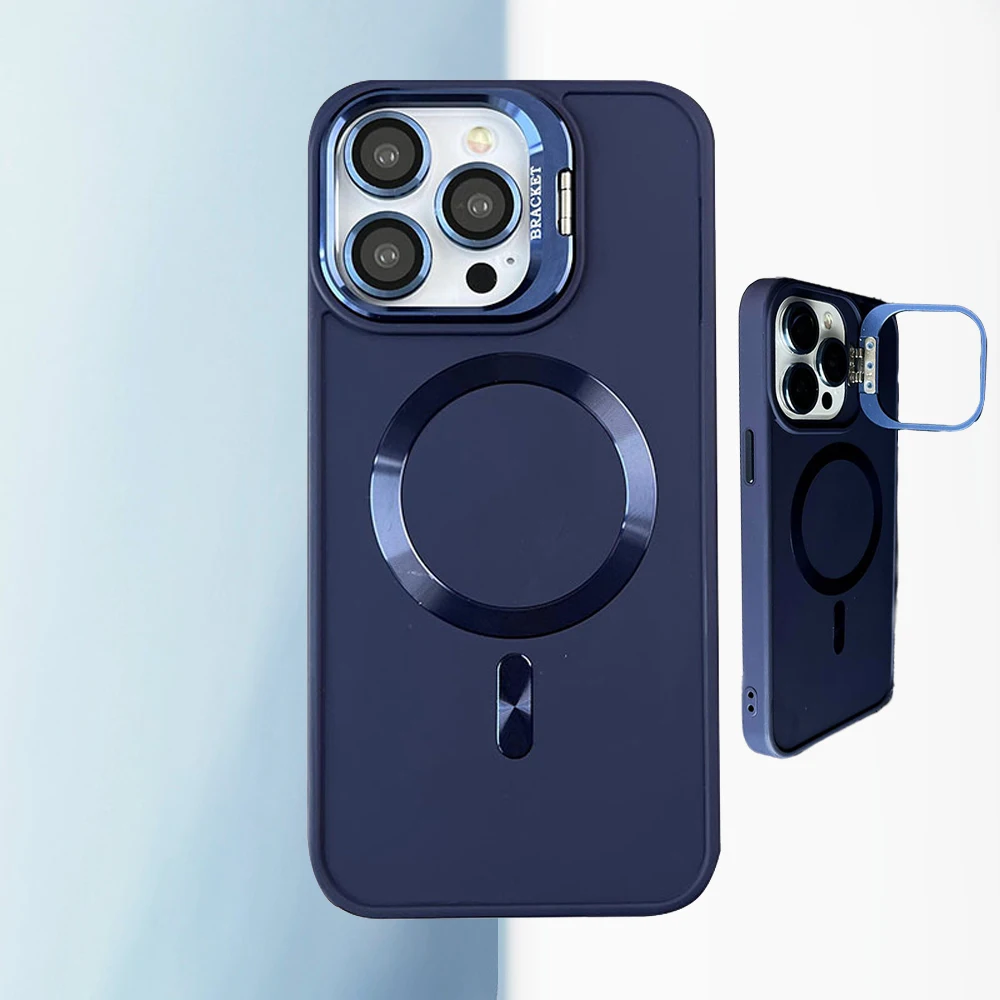 

Liquid Silicone Soft Luxury Metal Lens Holder Phone Cases for IPhone 16 15 14 13 12 Pro Max Official Shockproof Cover 2025 New