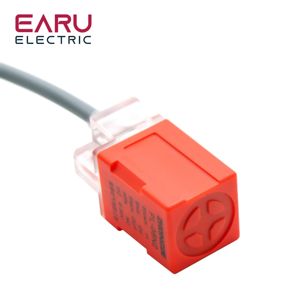 PL-08N2 Square Proximity Switch Inductive Sensor Metal Switch Three-wire NPN NC Closed DC 6V 36V