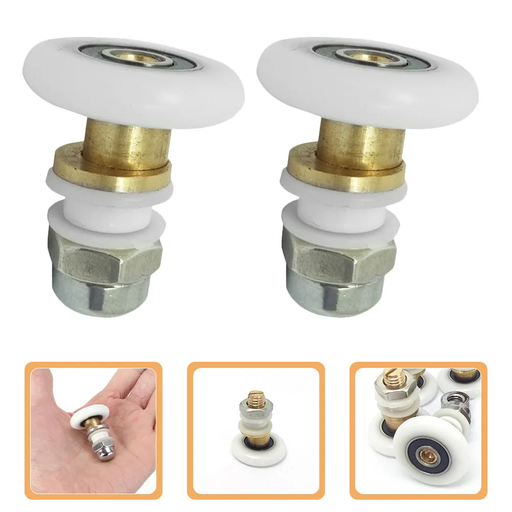 

4Pcs Shower Door Rollers Stainless Steel Adjustable Eccentric Wheel Sliding Glass Shower Door Runners Replacement Parts