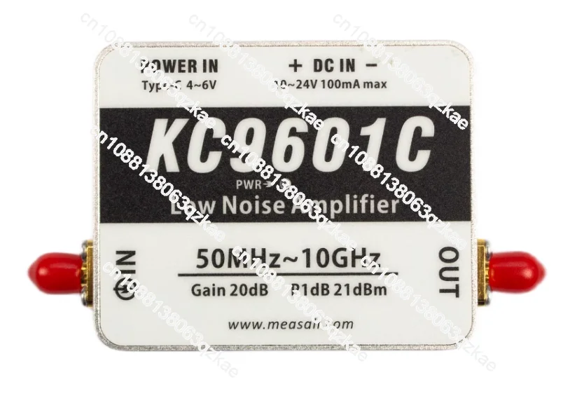 

KC9601C Low noise amplifier 50M-10GHz 20dB high linearity Type-C power supply LNA