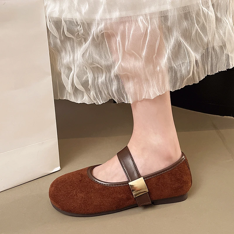 레트로 얕은 굽 메리 제인 단화 여성 2026 봄 여름 신상 프렌치 스타일