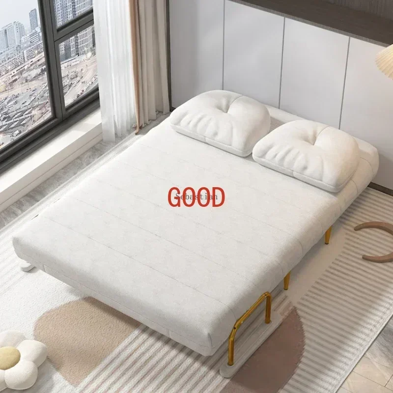 Диван-кровать, складной двойного назначения, маленькая квартира, односпальная, двуспальная, для гостиной, балкона, многофункциональная, 2024, новая телескопическая кровать с облаком