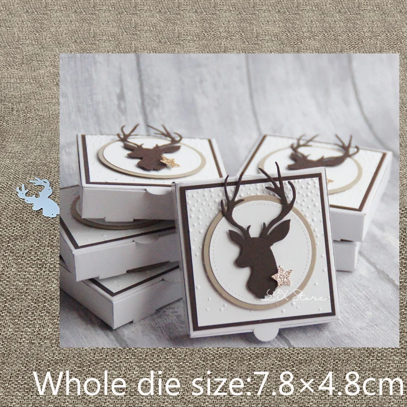 New Design Craft Metal Cutting Die Great Horned Deer decoration scrapbook die cuts Album Paper Card Craft Embossing die cuts