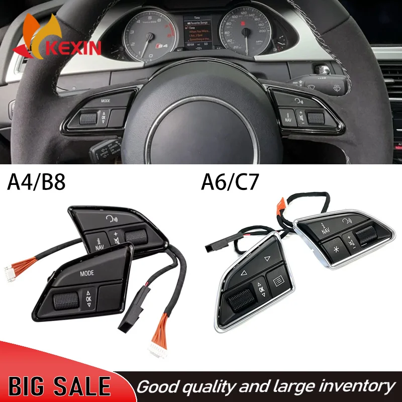 4L0951523D New Car Steering Wheel Multi Function Control Buttons Switch STD For Audi A4 A5 Q5 Q7 S4 S5 RS4 4L0951523DXHA