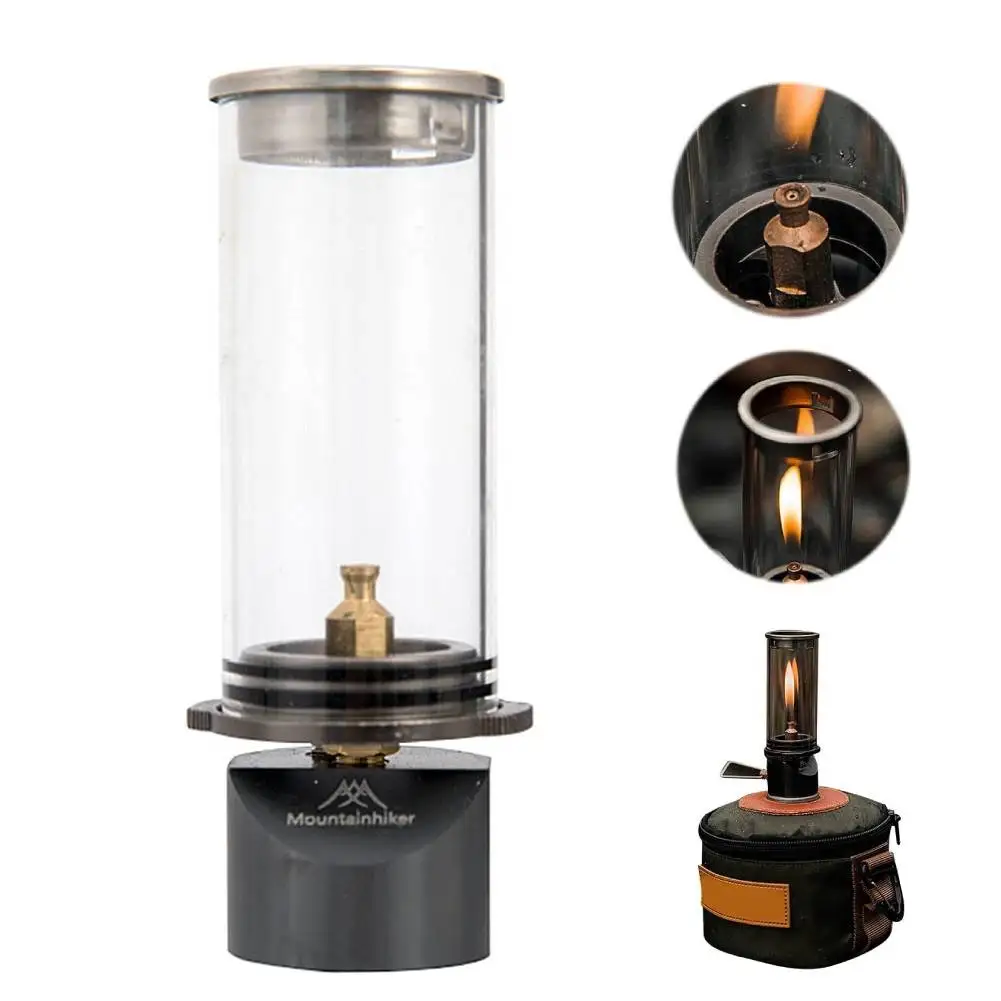 Camping Gas Lantern Tent Night Light Multi-Function Butane Gas Candle Lamp Windproof Portable Tent Lantern for Camping Picnic