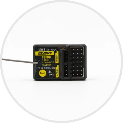 Original FLYSKY Noble NB4/PRO Paladin PL18 Receiver FGR8B 8CH FGR12B 12CH Waterproof 2.4G AFHDS Speed Engineering vehicle truck