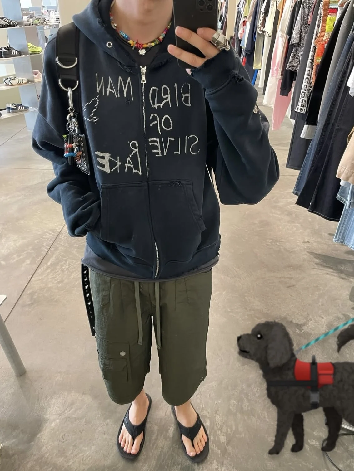 

Мужская толстовка Paly 25ss Birdman Bae Water Diamond с молнией, эффектом потертости, молодежная, повседневная, хлопковая, с длинными рукавами, на молнии, с капюшоном