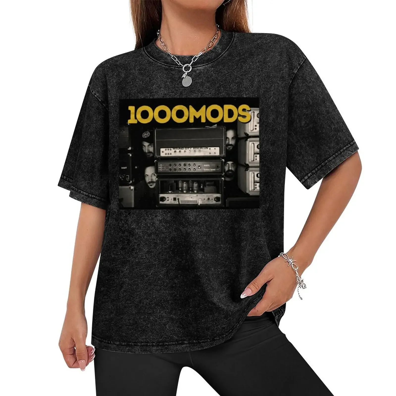 1000 Mods Band T-Shirt Short sleeve tee shirts graphic blacks mens t shirts pack