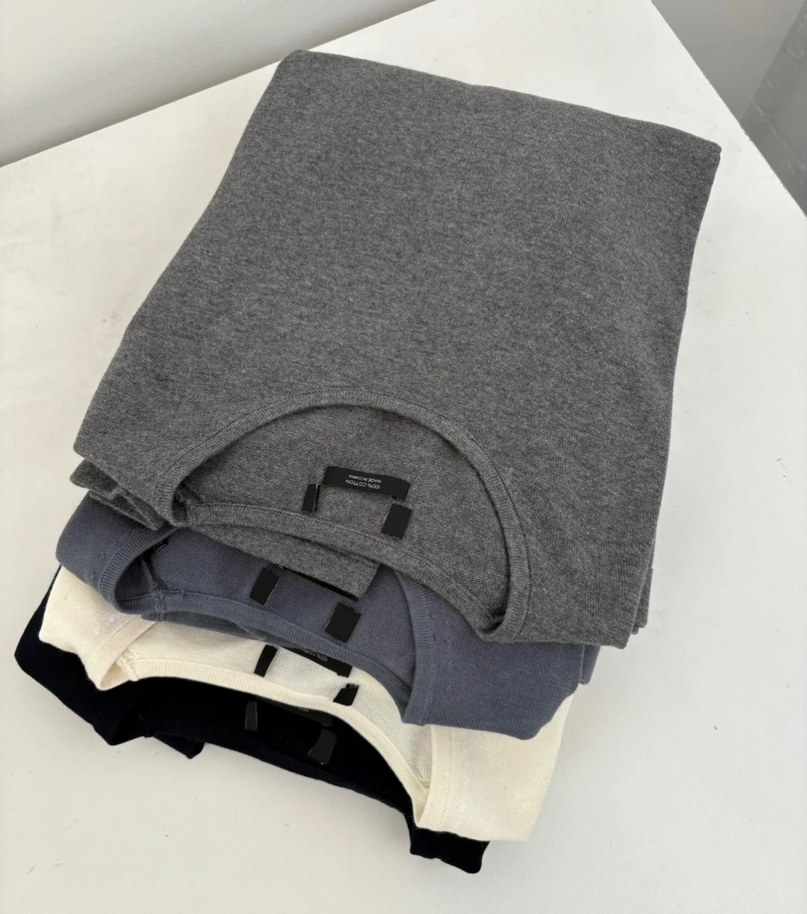 

MD490 Japanese Sle 00% Cotton Knitted Long Sve Men's T-irt Pure Cotton Base Layer irt for Husband And Father