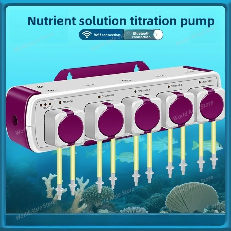 Smart Aquarium Automatic Dosing Pump Doser WiFi App for Marine Coral Reef Fish Tank