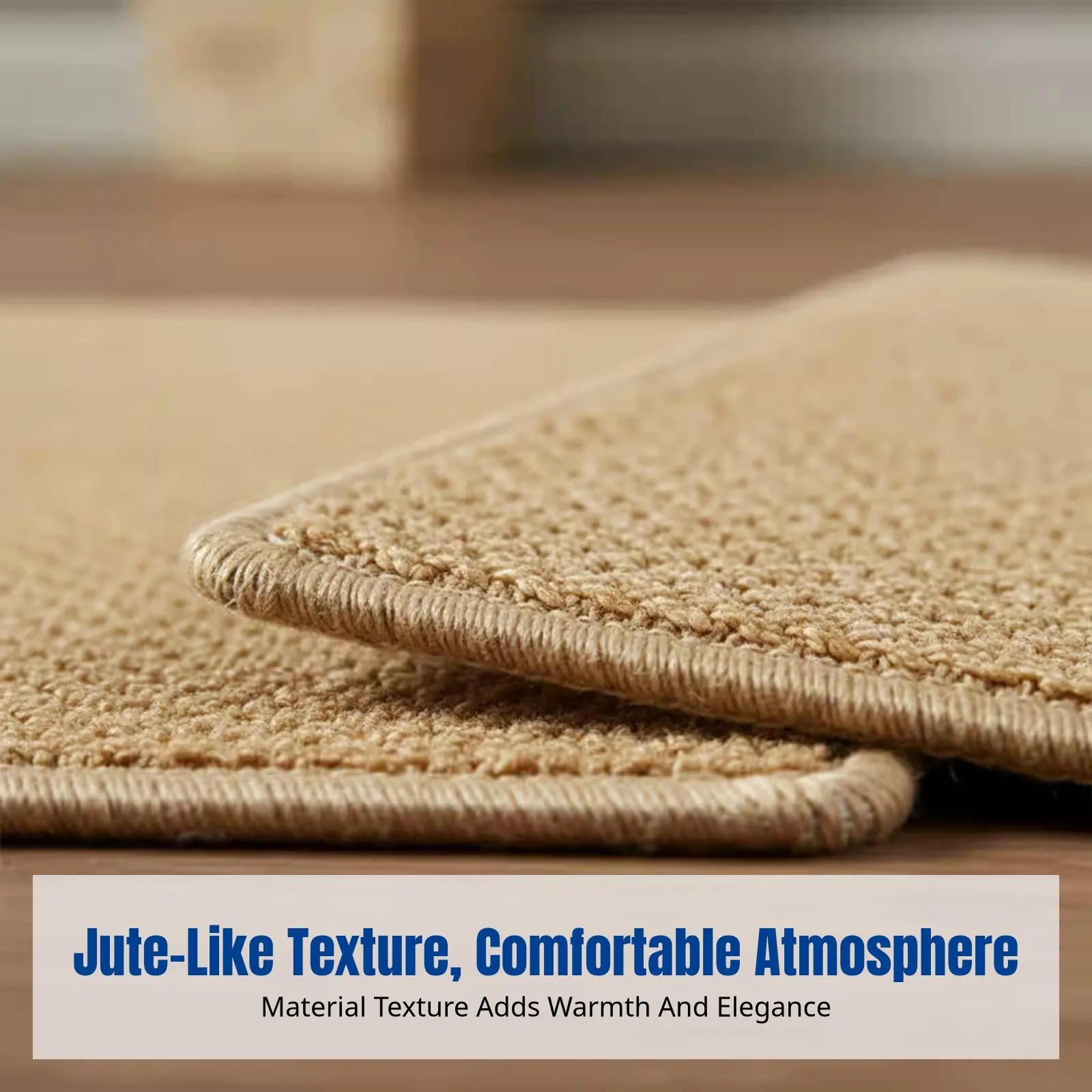 

Japanese Style Imitation Sisal Rug, Minimalist Carpet, Scratch-Resistant, Pet Mat, Easy Maintenance
