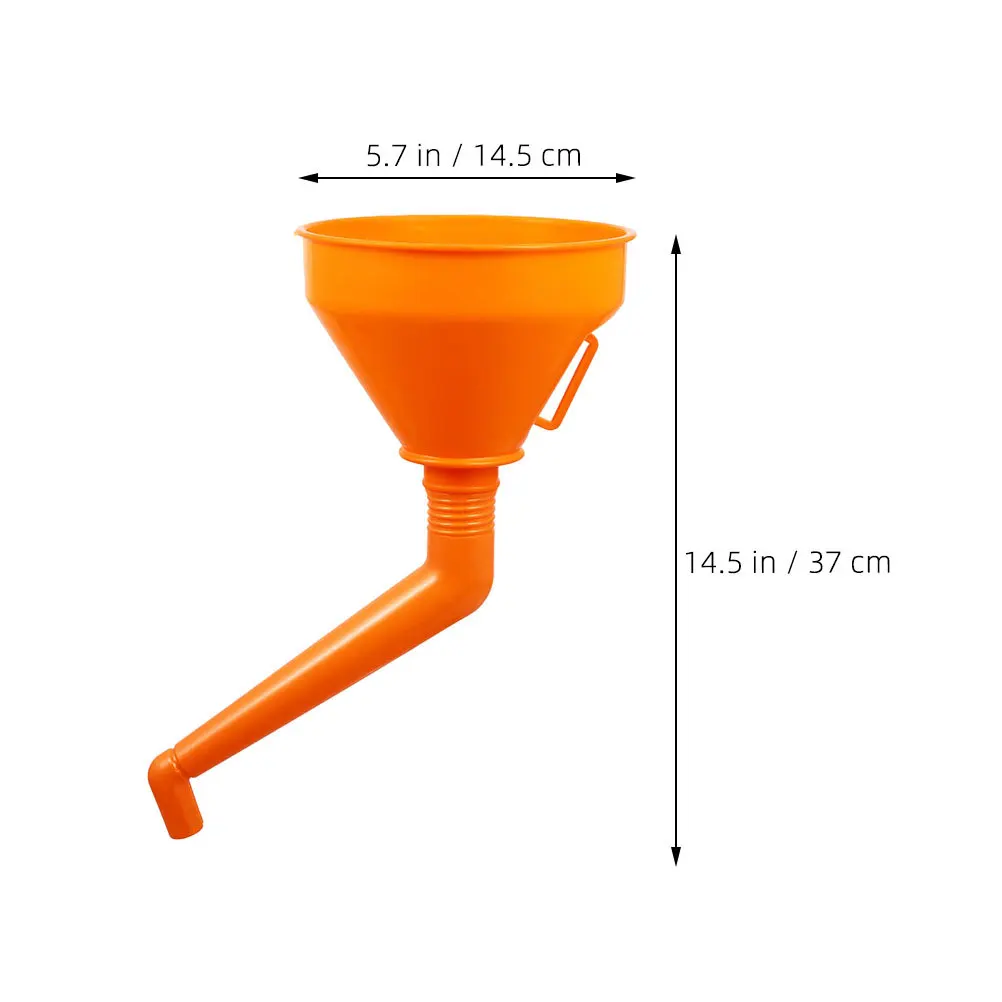 Embudo de aceite grueso de gran capacidad para motocicleta, coche, plástico automotriz, Material estable antifugas, ancho, 1 Uds.